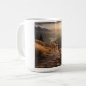 Elegante Shiba Inu koffie Mok (Voorkant links)
