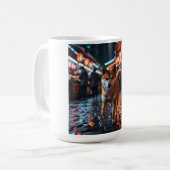 Elegante Shiba Inu koffie Mok (Voorkant links)
