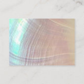 Elegante Shimmer Seashell Professioneel Bedankt Visitekaartje (Achterkant)