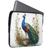 Elegante Siam Peacock Laptop Mouw 13 inch Laptop Sleeve (Voorkant Rechts)