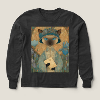 Elegante Siamese Kat in Art Nouveau Stijl