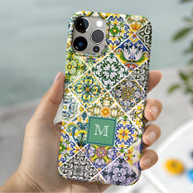 Elegante Siciliaanse mediterrane groene tegels
