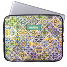 Elegante Siciliaanse mediterrane groene tegels