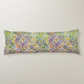 Elegante Siciliaanse mediterrane groene tegels Lichaamskussen (Achterkant)