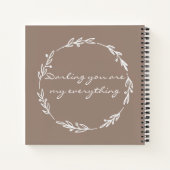 Elegante Sienna Brieven aan mijn zoon Notitieboek (Achterkant)