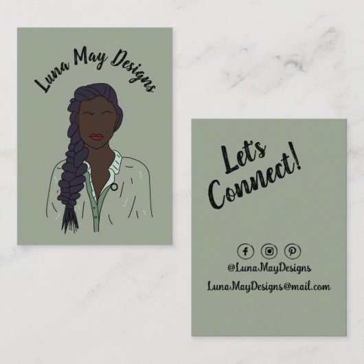 Elegante Sieraden Boss Vrouwen 1 Pin Visitekaartje (Voorkant / Achterkant)