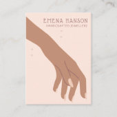 Elegante Sieraden Crafter Armband Hand display kaa Visitekaartje (Voorkant)