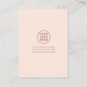 Elegante Sieraden Crafter Armband Hand display kaa Visitekaartje (Achterkant)