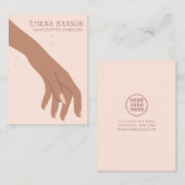 Elegante Sieraden Crafter Armband Hand display kaa Visitekaartje (Voorkant / Achterkant)