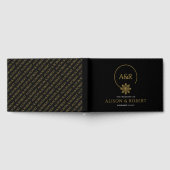 Elegante sieraden geïnspireerd lijst & initialen b gastenboek (Volledig)