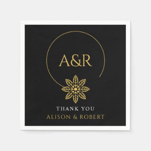 Elegante sieraden geïnspireerd lijst & initialen b servet