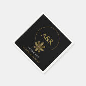 Elegante sieraden geïnspireerd lijst & initialen b servet (Hoek)