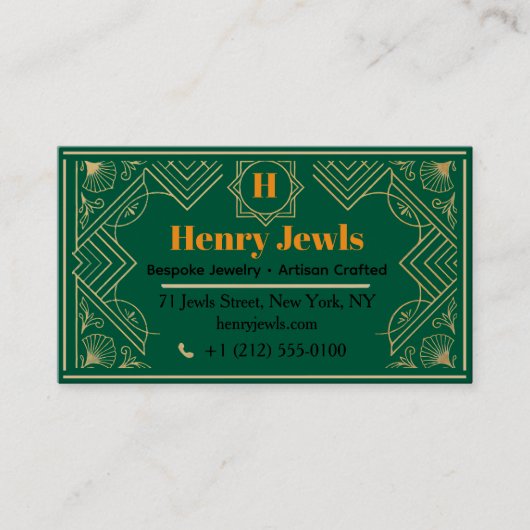 Elegante sieraden - Luxe sieraden Visitekaartje (Voorkant)