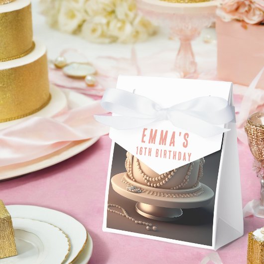 elegante sieraden-thema verjaardagsgunstboxen bedankdoosjes