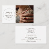 Elegante sieradenmaker visitekaartje (Voorkant / Achterkant)