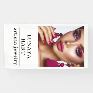 Elegante sieradenontwerper branding & promotie ban spandoek