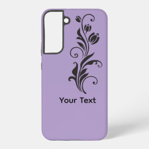 Elegante Sierbloem Bloem Kunst Samsung Galaxy Hoesje