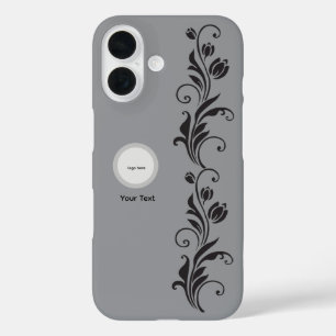 Elegante Sierbloem Bloemkunst iPhone 16 Hoesje