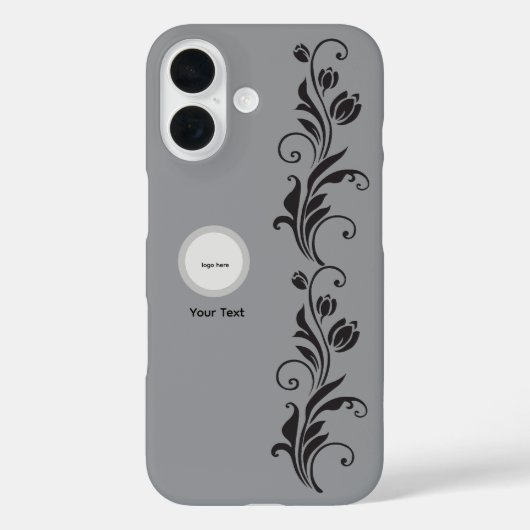 Elegante Sierbloem Bloemkunst Case-Mate iPhone Case (Achterkant)