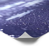 Elegante Sierende Paarse Kaars Gloed Poster (Hoek)