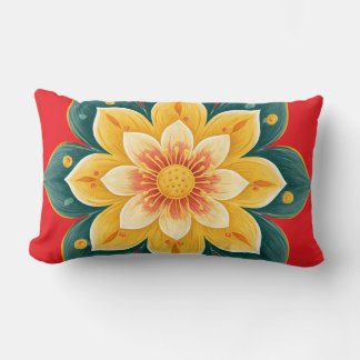 Elegante sierkussen met bloemenprint kussen