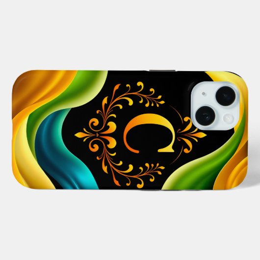 Elegante sierletter C ontwerp Case-Mate iPhone Case (Achterkant (horizontaal))