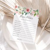 Elegante sierlijke Baby shower Hopes & Wishes Kaar Briefkaart