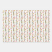 Elegante sierlijke bloemen inpakpapier vel (Voorkant 2)