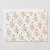 Elegante sierlijke bloemenlente BRIDE Vrijgezellen Kaart (Achterkant)