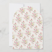 Elegante sierlijke bloemenlente Vrijgezellenfeest Kaart (Achterkant)