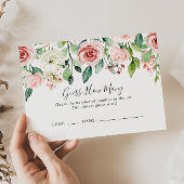 Elegante sierlijke bloemkaarten voor het spel Raad Visitekaartje