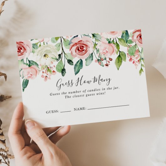 Elegante sierlijke bloemkaarten voor het spel Raad Visitekaartje