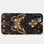 Elegante Sierlijke Gouden Vlinder Case-Mate iPhone Case (Achterkant (horizontaal))