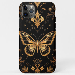 Elegante Sierlijke Gouden Vlinder Case-Mate iPhone Case