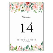 Elegante sierlijke herfst bloemenbruiloft kaart (Achterkant)