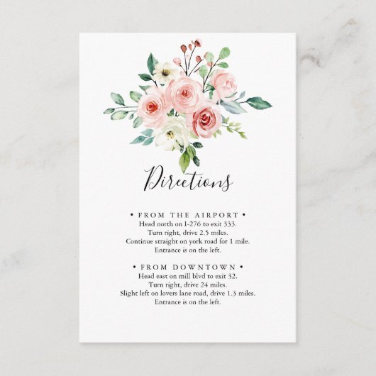 Elegante sierlijke herfst bloemenbruiloft routebes informatiekaartje (Voorkant)
