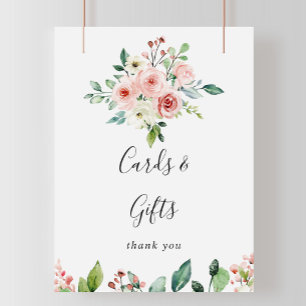 Elegante Sierlijke Herfst Bloemkaarten en Cadeaus  Poster