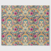 Elegante sierlijke kleuren met ineengestrengelde r cadeaupapier (Vlak)