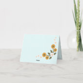 Elegante sierlijke Koreaanse wilde roos bloemige d Bedankkaart (Achterkant)