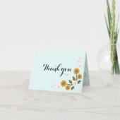 Elegante sierlijke Koreaanse wilde roos bloemige d Bedankkaart (Voorkant)