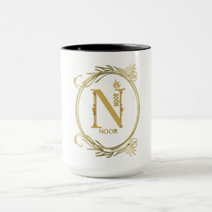 Elegante Sierlijke Letter N met Naam Noor Mok