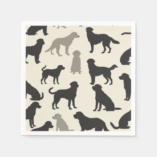 Elegante Sierrasluier Servetten - Honden Chic (Voorkant)