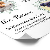 Elegante Signature Drankjes Huisdier Huwelijk Hond Poster (Hoek)