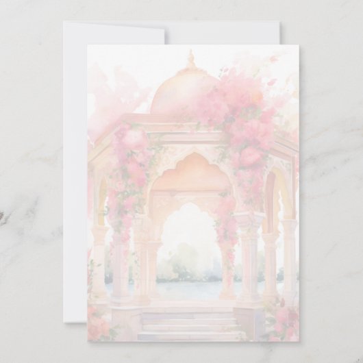 Elegante Sikh bruiloft Bewaar de datum sjabloon Kaart (Achterkant)