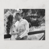 Elegante silhouet van bladeren Foto Postkaart (Voorkant)