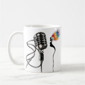 Elegante Silhouette Singer Koffiemok (Links)