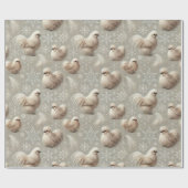 Elegante Silkie Chicken Holiday Gift Wrap Cadeaupapier (Vlak)