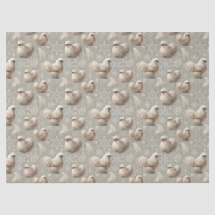 Elegante Silkie Kip Neutraal Winter Gift Wrap Tissuepapier