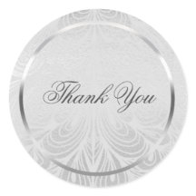 Elegante Silver Script-Stickers