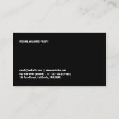 Elegante simpele profesión profesional metal brill visitekaartje (Achterkant)